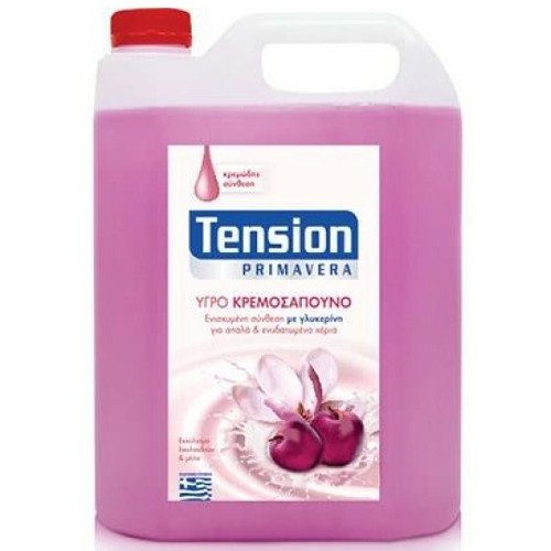 TENSION κρεμοσάπουνο εκχύλισμα λουλουδιών και μήλο 4lt – Επαγγελματικά Καθαριστικά Χεριών