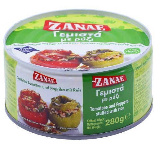 ΖΑΝΑΕ γεμιστά με ρύζι 280gr – Ζαναέ – Τρόφιμα Μακράς Συντήρησης