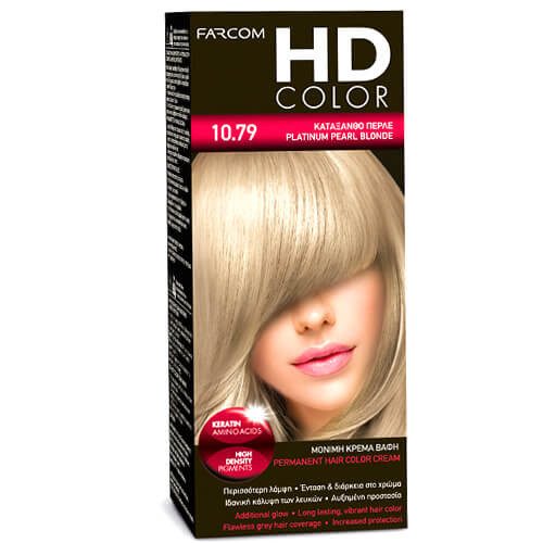 FARCOM HD color set βαφή μαλλιών No10.79 60ml – Βαφές Μαλλιών