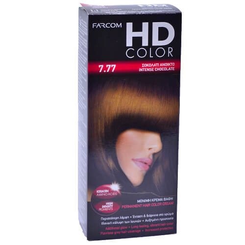 FARCOM HD color set βαφή μαλλιών No7.77 60ml – Βαφές Μαλλιών