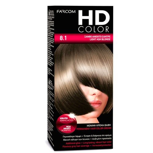 FARCOM HD color set βαφή μαλλιών No8.1 60ml – Βαφές Μαλλιών