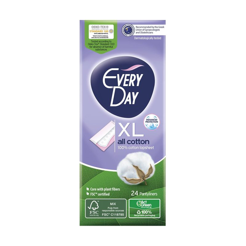 EVERY DAY σερβιετάκια all cotton extra long 24τεμ – Σερβιέτες