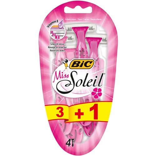 BIC ξυραφάκια Miss Soleil με 3 λεπίδες 4τεμ