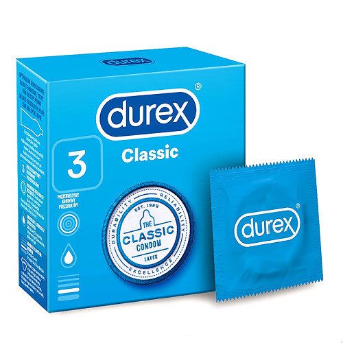 DUREX προφυλακτικά classic 3τεμ