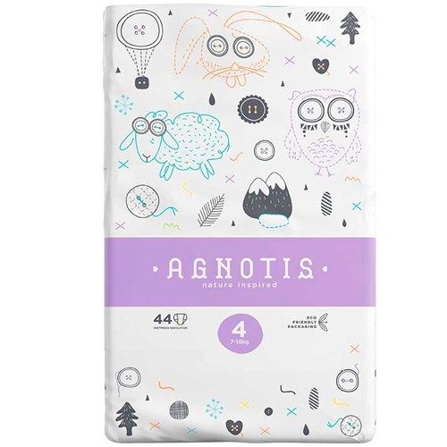 AGNOTIS παιδικές πάνες No4 7-18kg 44τεμ – Πάνες Μωρού