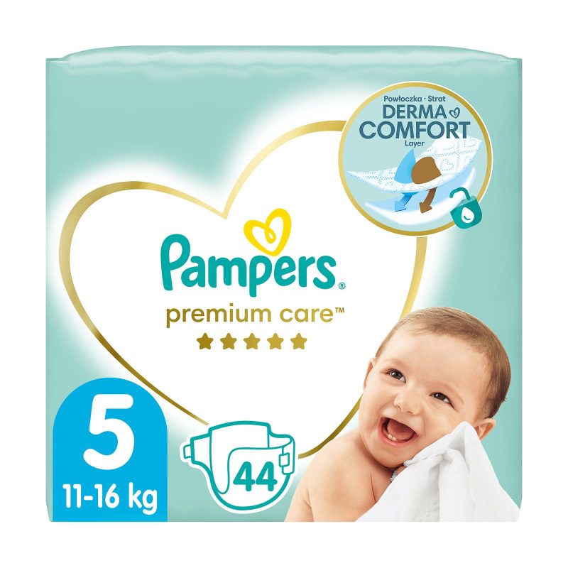 PAMPERS premium care βρεφικές πάνες No5 11-16kg 44τεμ – Πάνες Μωρού