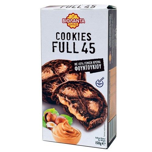 ΒΙΟΛΑΝΤΑ μπισκότα cookies full 45 με φουντούκια 150gr – Βιολάντα