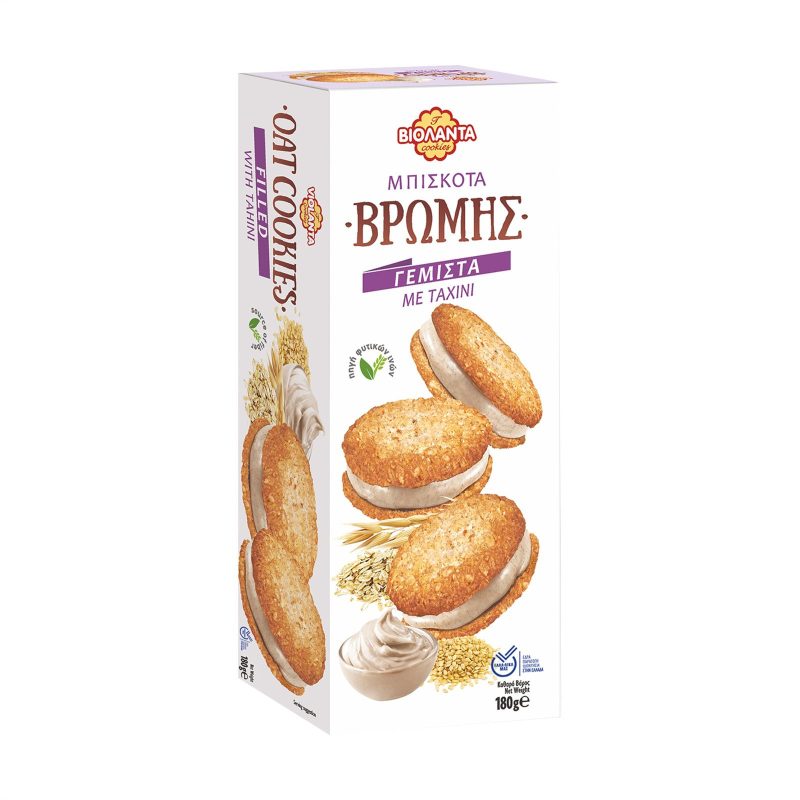 ΒΙΟΛΑΝΤΑ μπισκότα βρώμης με ταχίνι 180gr – Βιολάντα