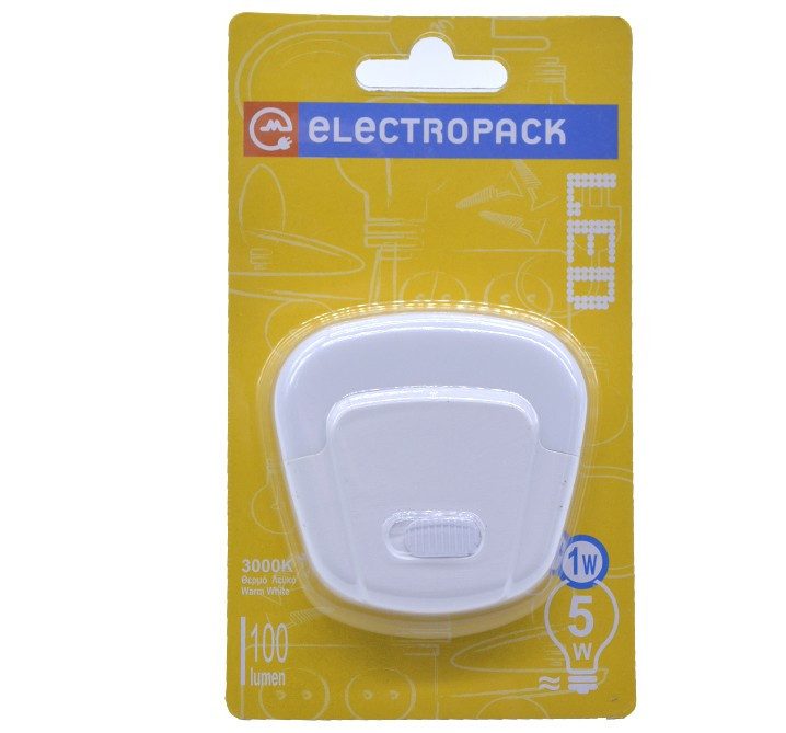 ELECTROPACK φωτάκι νυκτός led με διακόπτη 1w – Φωτιστικά Ασφαλείας