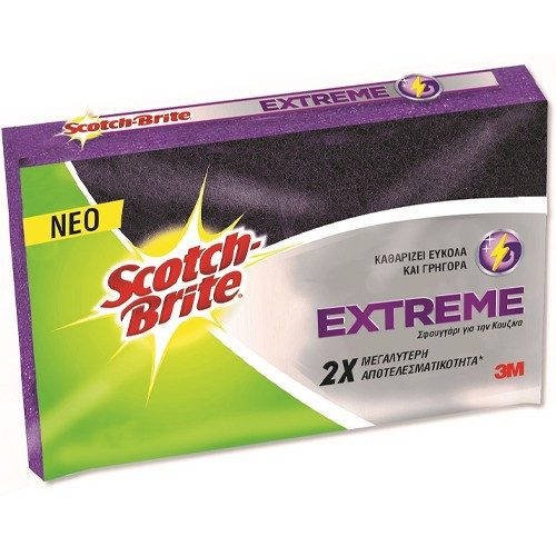 SCOTCH-BRITE σφουγγαράκι κουζίνας extreme 1τεμ – Σφουγγάρια Κουζίνας
