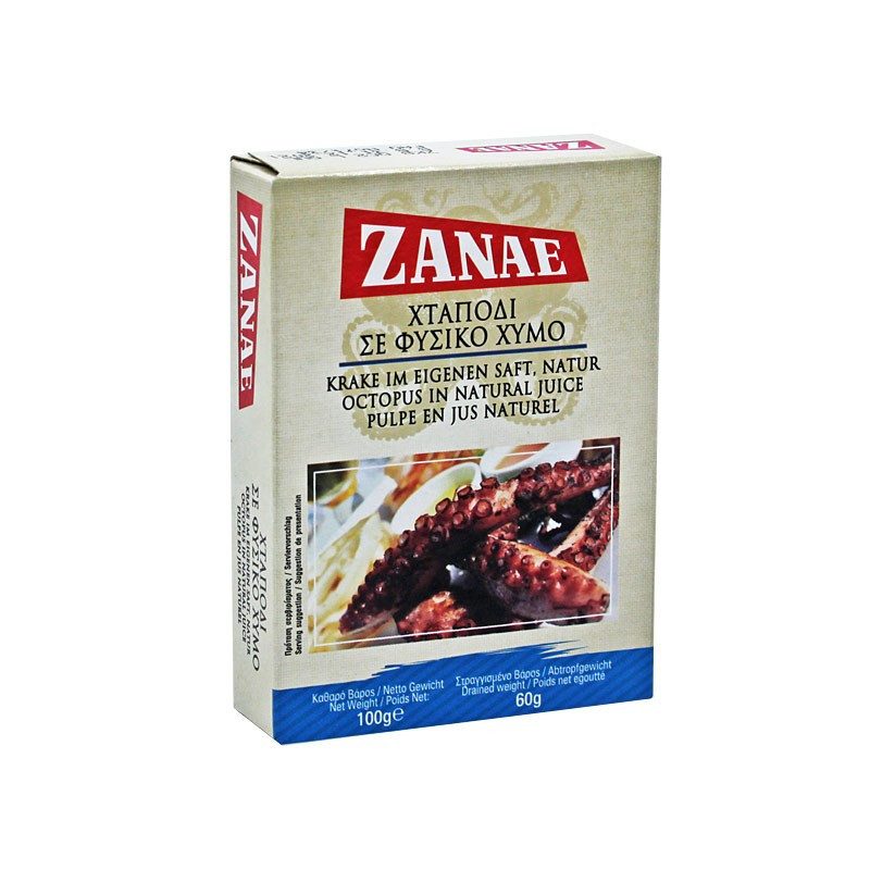 ΖΑΝΑΕ χταπόδι σε φυσικό χυμό 100gr – Ζαναέ – Τρόφιμα Μακράς Συντήρησης