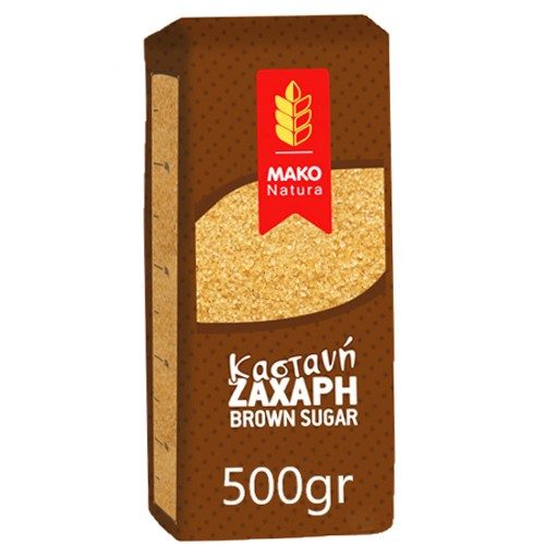 MAKO καστανή ζάχαρη 500gr – Ζάχαρη και Υποκατάστατα