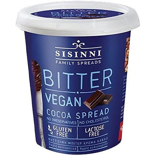 SISINNI πραλίνα κακάο bitter vegan 400gr – Είδη Επάλειψης
