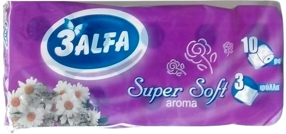 3ALFA χαρτί υγείας αρωματικό 3φυλλο 10x108gr – Χαρτιά Υγείας