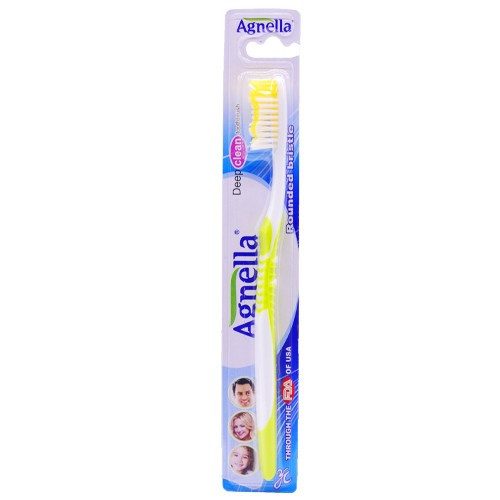 AGNELLA οδοντόβουρτσα μέτρια e608 σε διάφορα χρώματα 1τεμ – Οδοντόβουρτσες Απλές