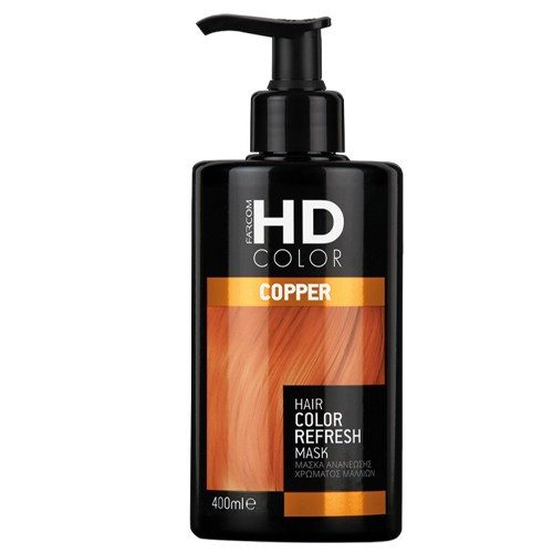 FARCOM HD μάσκα ανανέωσης χρώματος μαλλιών copper 400ml – Βαφές Μαλλιών