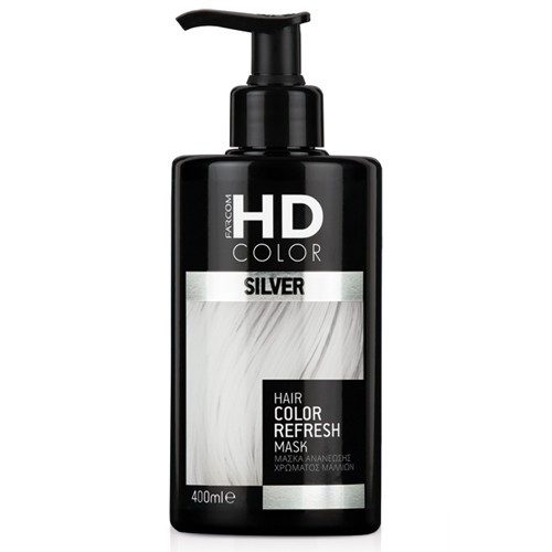 FARCOM HD μάσκα ανανέωσης χρώματος μαλλιών silver 400ml – Βαφές Μαλλιών