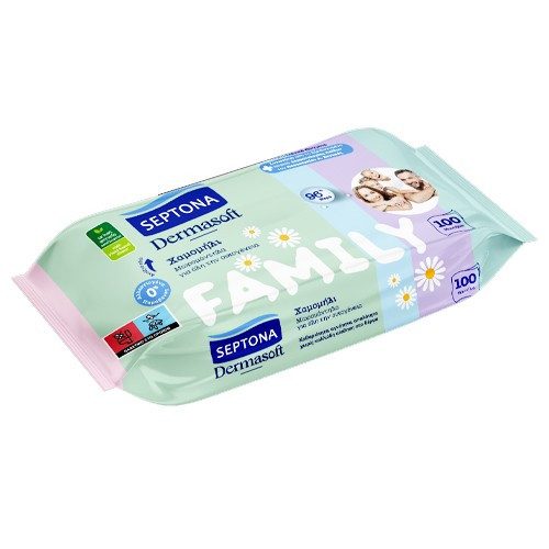 SEPTONA μωρομάντηλα Dermasoft Family 100τεμ