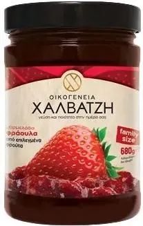 ΟΙΚΟΓΕΝΕΙΑ ΧΑΛΒΑΤΖΗ μαρμελάδα φράουλα βάζο 680gr – Οικογένεια Χαλβατζή – Μαρμελάδες