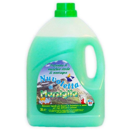 NUVOLETTA υγρό πλυντηρίου ρούχων Marsiglia Muschio Verde 3lt – Απορρυπαντικά Ρούχων