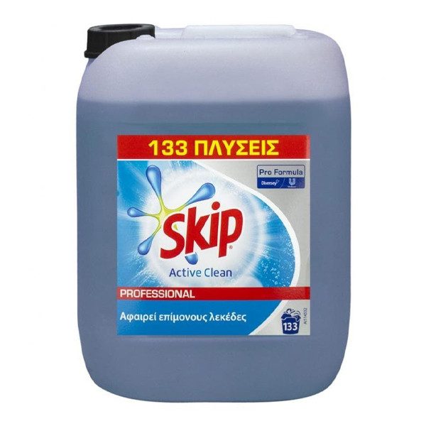 SKIP υγρό πλυντηρίου ρούχων active clean 133μεζ 10lt – Απορρυπαντικά Ρούχων