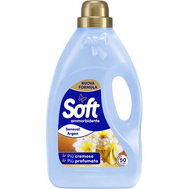SOFT μαλακτικό ρούχων olio di argan 50μεζ 2,75lt – Μαλακτικά Ρούχων