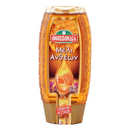 ΟΜΟΣΠΟΝΔΙΑ μέλι ανθέων σκουίζι 350gr – Ομοσπονδία