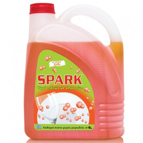 SPARK υγρό πιάτων με ξύδι 4lt – Υγρά Πιάτων