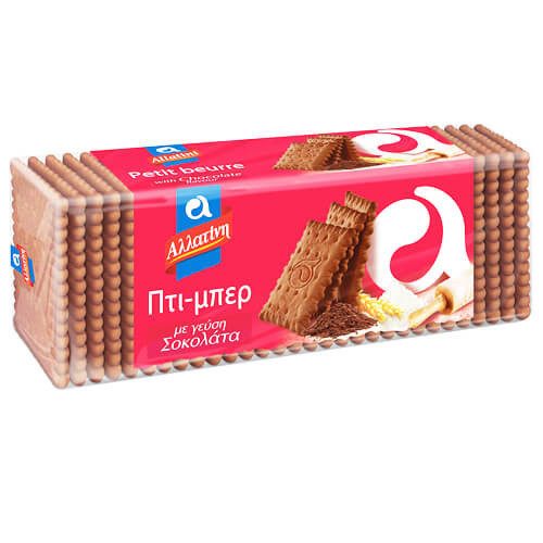 ΑΛΛΑΤΙΝΗ μπισκότα πτι μπερ σοκολάτας 225gr – Αλλατίνη
