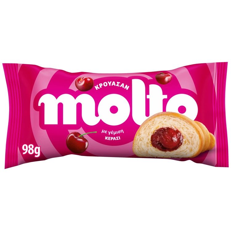 MOLTO κρουασάν κεράσι 98gr – Κέικ, Τσουρέκια και Κρουασάν