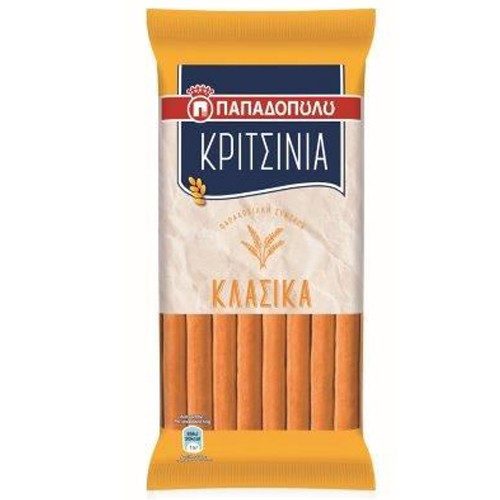 ΠΑΠΑΔΟΠΟΥΛΟΥ κριτσίνια κλασικά αλατισμένα 110gr – Παπαδοπούλου – Αρτοσκευάσματα