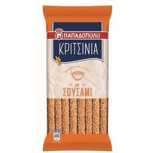 ΠΑΠΑΔΟΠΟΥΛΟΥ κριτσίνια με σουσάμι 130gr – Παπαδοπούλου – Αρτοσκευάσματα