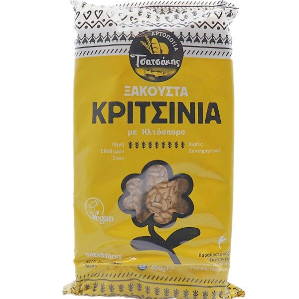 ΤΣΑΤΣΑΚΗΣ κριτσίνια ηλιόσπορου 400gr – Τσατσάκης – Αρτοσκευάσματα