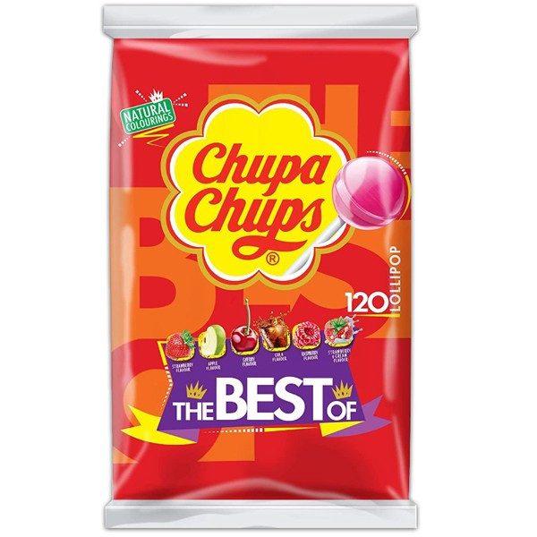 CHUPA CHUPS γλειφιτζούρια The Best Of σε σακούλα 120x12gr – Καραμέλες, Γλειφιτζούρια και Τσίχλες