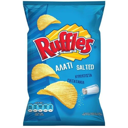 TASTY SNACKS Ruffles πατατάκια κυματιστά με αλάτι 400gr