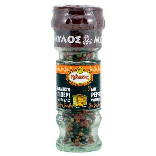 ΗΛΙΟΣ πιπέρι ανάμεικτο βάζο με μύλο 25gr – Ήλιος – Μπαχαρικά και Μυρωδικά