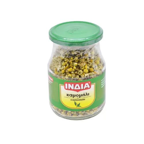 ΙΝΔΙΑ χαμομήλι βάζο 40gr – Ινδία – Βότανα