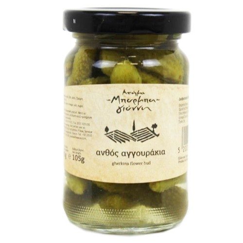 ΜΠΑΡΜΠΑ ΓΙΑΝΝΗΣ αγγουράκια άνθος βάζο 105gr – Μπάρμπα Γιάννη – Τρόφιμα Μακράς Συντήρησης