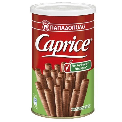 ΠΑΠΑΔΟΠΟΥΛΟΥ Caprice πουράκια με 30% λιγότερη ζάχαρη 250gr – Παπαδοπούλου – Σοκολάτες