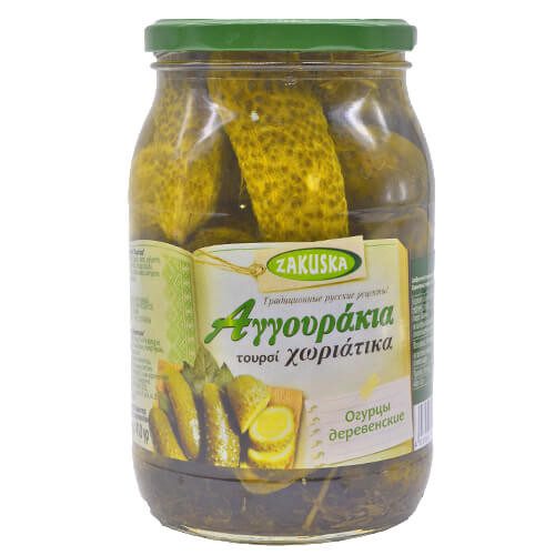 ZAKUSKA αγγουράκια τουρσί χωριάτικα 800gr – Τρόφιμα Μακράς Συντήρησης