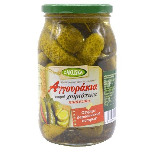 ZAKUSKA αγγουράκια τουρσί χωριάτικα πικάντικα 800gr – Τρόφιμα Μακράς Συντήρησης