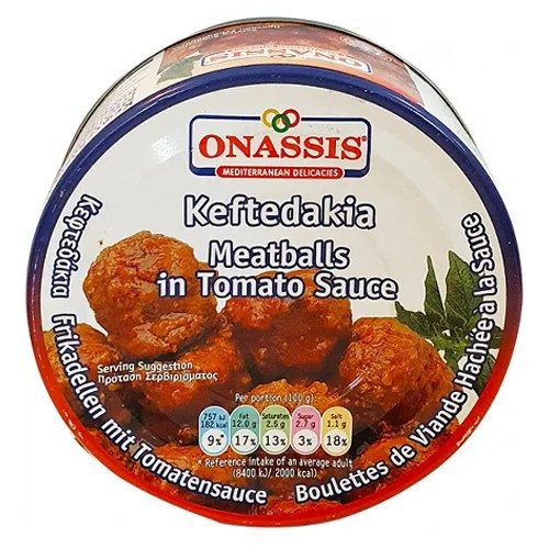 ONASSIS κεφτεδάκια σε σάλτσα 280gr – Τρόφιμα Μακράς Συντήρησης