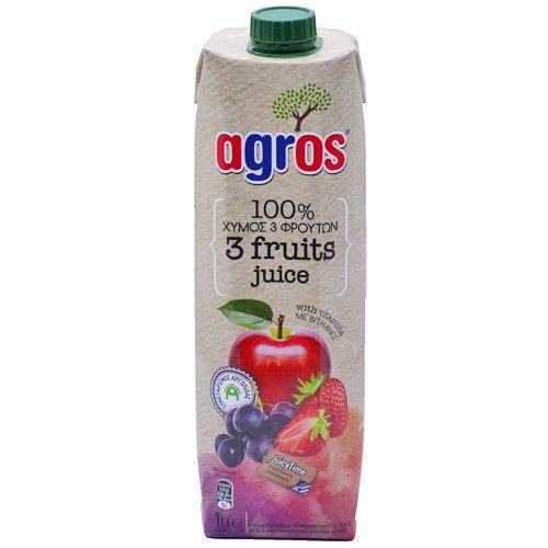 AGROS χυμός 3 φρούτων 1lt – Χυμοί