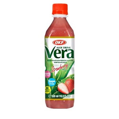 OKF χυμός με αλόη και φράουλα χωρίς ζάχαρη 500ml – Χυμοί