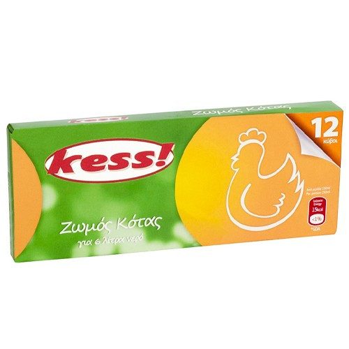 KESS! ζωμός κότας για 6 λίτρα νερού 12τεμ – Υλικά Μαγειρικής