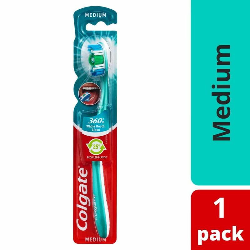 COLGATE οδοντόβουρτσα 360ᵒ Compact σε διάφορα χρώματα μέτρια 1τεμ – Οδοντόβουρτσες Απλές