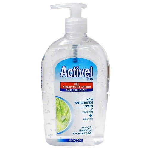 FARCOM Activel plus gel καθαρισμού χεριών 500ml – Αντισηπτικά Χεριών