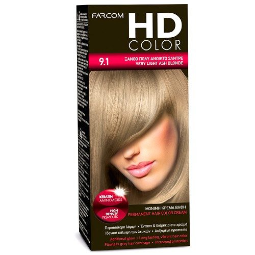 FARCOM HD color set βαφή μαλλιών No9.1 60ml – Βαφές Μαλλιών