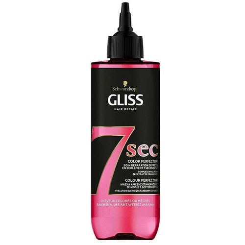 SCHWARZKOPF Gliss μάσκα μαλλιών hair treatment 7 sec color protector 200ml – Μάσκες Μαλλιών