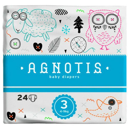 AGNOTIS παιδικές πάνες No3 4-9kg 24τεμ – Πάνες Μωρού